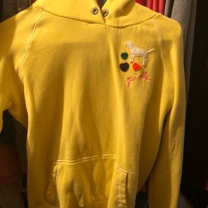 yellow PINK sweatshirt